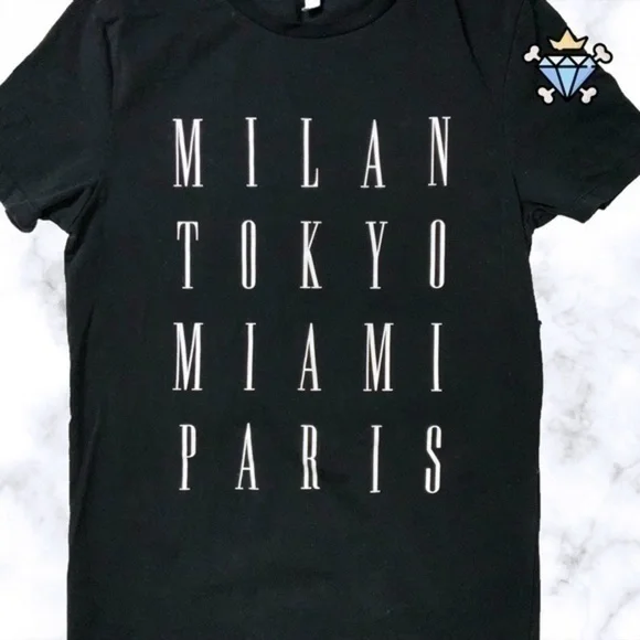 ASOS MEN CITY TEXT PRINT LONGLINE MUSCLE FIT TEE SIZE MEDIUM STREETWEAR SLIM FIT - Picture 5 of 5